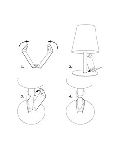 Lampada da tavolo waterproof a LED Securit LP-BL-TA SECURIT LAMPADE DA TAVOLO 2