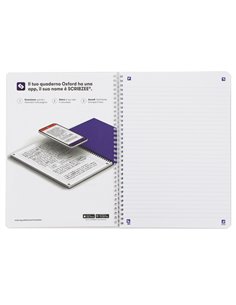 Maxiquaderno Spiralato A4+ 1 rigo 120fg 90g colori ass. Neon On OXFORD 400138974 2