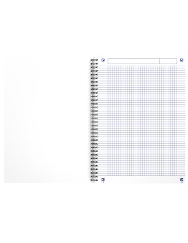 Maxiquaderno Spiralato A4 5mm 180fg 90g colori ass. REC'UP OXFORD 400154143 OXFORD BLOCCHI MEETING