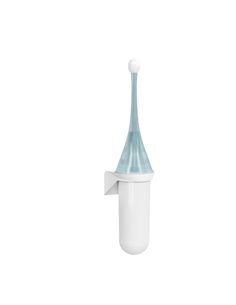 Portascopino da parete Replast bianco azzurro Mar Plast A65801EM