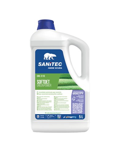 Ammorbidente neutralizzante super concentrato SOFTDET GREEN POWER 5Lt Sanitec 3110