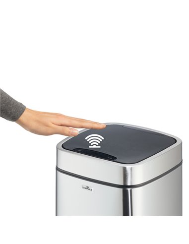 Cestino con sensore no touch 35L argento metallizzato Durable 3423-23 DURABLE PATTUMIERE E BIDONI