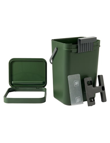Pattumiera GINO per rifiuti organici verde bosco 12 lt Perfetto 29125 PERFETTO PATTUMIERE E BIDONI