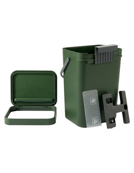 Pattumiera GINO per rifiuti organici verde bosco 12 lt Perfetto 29125 PERFETTO PATTUMIERE E BIDONI