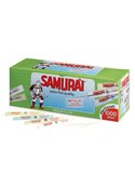 Conf. 1000 Stuzzicadenti doppia punta in betulla sing. imbustati Samurai Party 341CB
