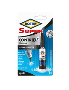 Colla istantanea universale Bostik Super Control 5g c/sistema antigoccia D2718 BOSTIK COLLE SPECIALI