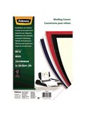 100 Copertine A4 cartoncino groffrato semilpelle 250g rosso Fellowes 5370305