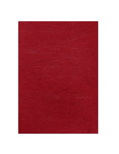 100 Copertine A4 cartoncino groffrato semilpelle 250g rosso Fellowes 5370305 FELLOWES CARTELLINE E COPERTINE PER RILEGATURE 2