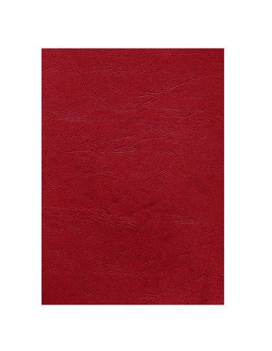 100 Copertine A4 cartoncino groffrato semilpelle 250g rosso Fellowes 5370305 FELLOWES CARTELLINE E COPERTINE PER RILEGATURE