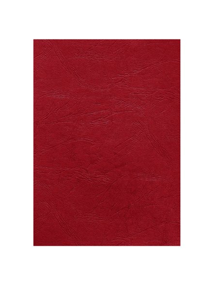 100 Copertine A4 cartoncino groffrato semilpelle 250g rosso Fellowes 5370305 FELLOWES CARTELLINE E COPERTINE PER RILEGATURE
