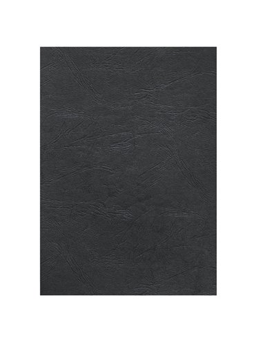 100 Copertine A4 cartoncino groffrato semilpelle 250g nero Fellowes 5370405 FELLOWES CARTELLINE E COPERTINE PER RILEGATURE