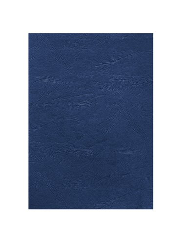 100 Copertine A4 cartoncino groffrato semilpelle 250g royal blu Fellowes 5371305