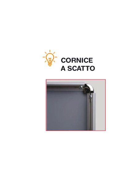 Cornice a scatto autoportante 70X100 ST monofacciale IPM270X100R25 Showdown CORNICI AUTOPORTANTI