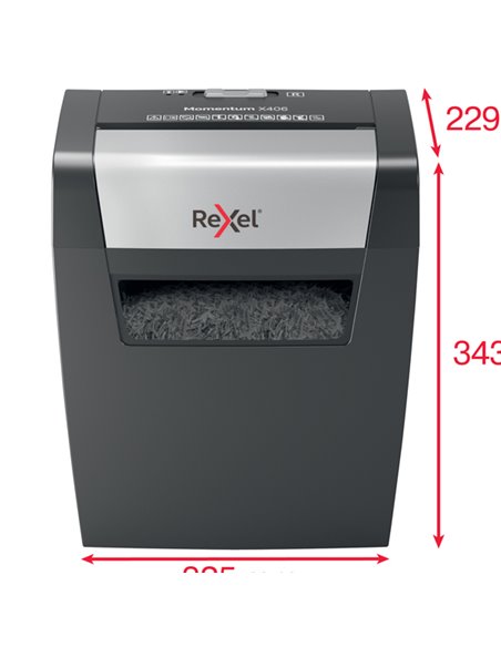 Distruggidocumenti a frammenti Momentum X406 Rexel 2104569EU REXEL A FRAMMENTI E MICROFRAMMENTI