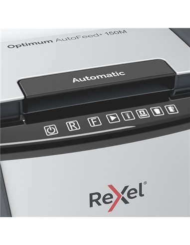 Distruggidocumenti a micro frammenti Optimum AutoFeed+ 150M Rexel 2020150MEU REXEL A FRAMMENTI E MICROFRAMMENTI