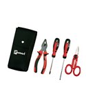 Kit 4 utensili in similpelle per elettricista 495110920