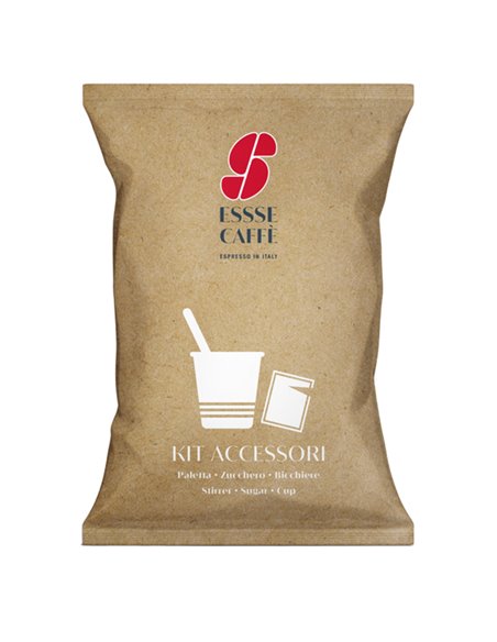 Serving Kit 50 bicchierini +50 bustine zucchero +50 palettine EssseCaffE' PF 2022 ESSSE CAFFE' CAFFE E BEVANDE CALDE