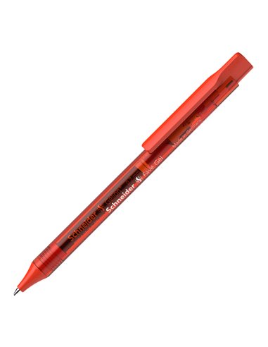 Penna gel a scatto Fave punta 0.7mm rosso Schneider P101102