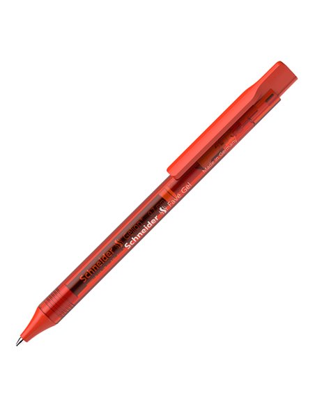 Penna gel a scatto Fave punta 0.7mm rosso Schneider P101102