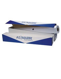 Carta plotter inkjet bianco opaco 610mmx50mt 80gr J.80S 8657 ASMarri 8657 AS MARRI BIANCA