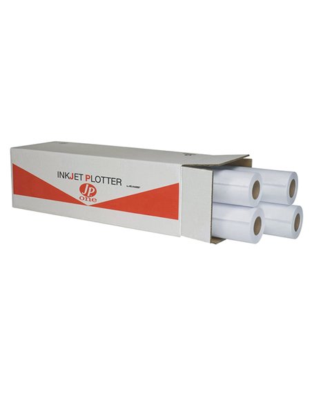 Carta plotter inkjet bianco opaco 420mmx50mt 80gr P.80M 8766 JP One 8766