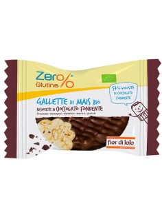 Gallette di mais ricoperte di cioccolato fondente 32gr Zer -stagionale 0702752 Zer%glutine SNACK DOLCI-SALATI