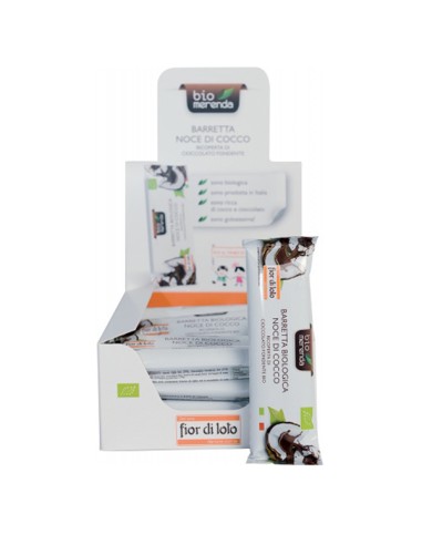 Barretta noce di cocco ricoperta di cioccolato fondente 30gr -stagionale 0700376 Biomerenda SNACK DOLCI-SALATI