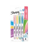Astuccio 4 pennarelli punta scalpello S-Note colori assortiti Sharpie 2138234