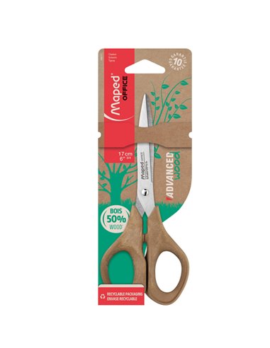 Forbici simmetriche Advanced Wood 17cm Maped 496111 MAPED FORBICI