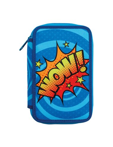 Astuccio 3 zip 13x20x7,5cm colori e fantasie assortiti Carioca 42807