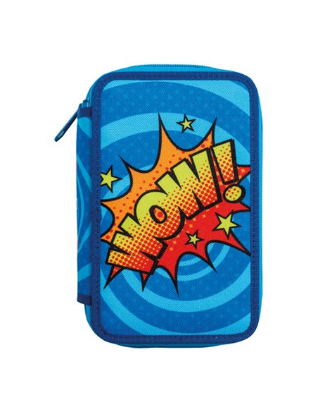 Astuccio 3 zip 13x20x7,5cm colori e fantasie assortiti Carioca 42807
