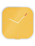 Orologio da parete silenzioso in vetro giallo Cosy Leitz 90170019