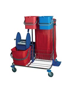 Carrello cromato per pulizie Star 2 51000 TAXON ACCESSORI PER PULIZIA AMBIENTI