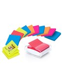 DISPENSER PRO +12 ricarche Post-it® Super Sticky Z-Notes colori ass. 76x76mm 7100039361
