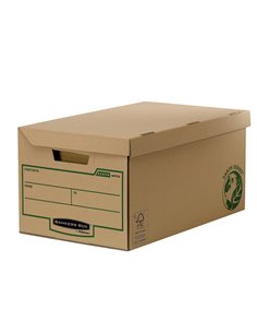 Conf 10 scatole maxi con coperchio ribaltabile Bankers Box Earth Series 4472205 BANKERS BOX SCATOLE ARCHIVIO IN CARTONE