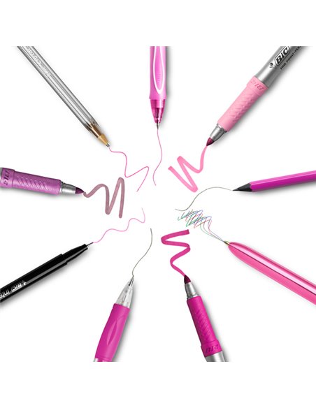 SET SCRITTURA+ASTUCCIO PINK PURPLE - Bic 9642801 BIC KIT STATIONARY