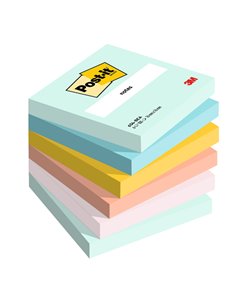 Cf. 6pz blocco 100fg. Post-it® 76x76mm 654-BEA Beachside 7100259201