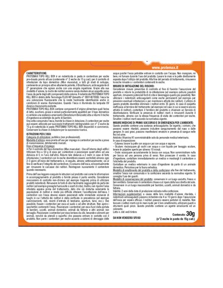 Box Topo kill esca rodenticida Protemax PROTE031 Protemax RODENTICIDI