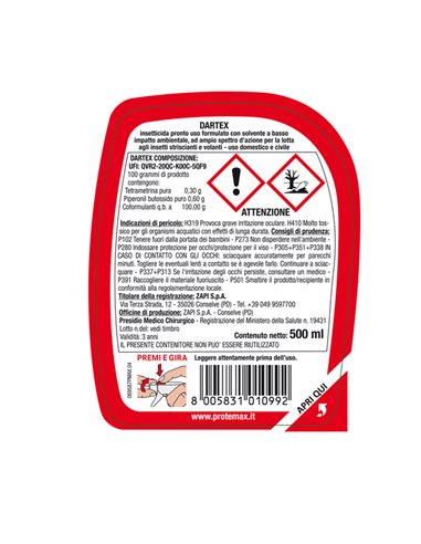 Insetticida multinsetto trigger 500ml Protemax PROTE300