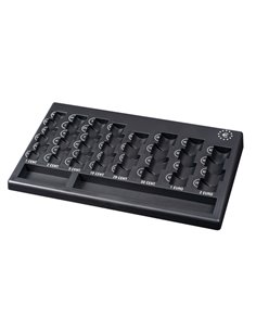 Vassoio portamonete Euro 310x185x30mm nero in PP riciclata Iternet 3424