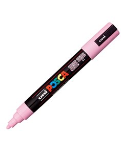 Marcatore UNI POSCA PC5M p.media 1,8-2,5mm rosa chiaro UNI MITSUBISHI M PC5M RAC