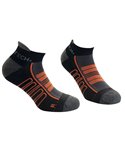 Pack 2 paia di calze fantasmino cervinia taglie 36-39 blu arancio HH082YZ39