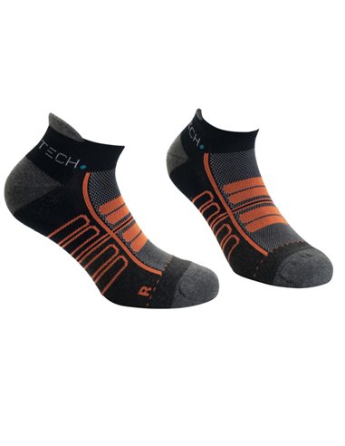 Pack 2 paia di calze fantasmino cervinia taglie 36-39 blu arancio HH082YZ39
