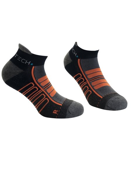 Pack 2 paia di calze fantasmino cervinia taglie 36-39 blu arancio HH082YZ39