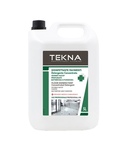 Disinfettante detergente pavimenti concentrato profumato 5lt Tekna K006 Tekna DETERGENTI-DETERSIVI PER PULIZIA