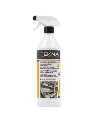 Disinfettante sgrassatore superconcentrato senza profumo 1lt Tekna K013 Tekna DETERGENTI-DETERSIVI PER PULIZIA