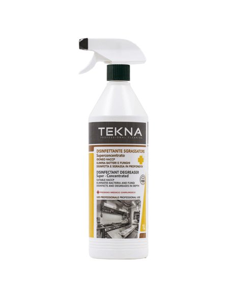 Disinfettante sgrassatore superconcentrato senza profumo 1lt Tekna K013 Tekna DETERGENTI-DETERSIVI PER PULIZIA