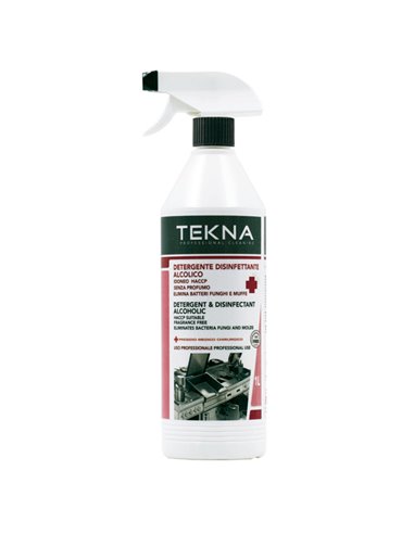 Disinfettante detergente alcolico senza profumo 1lt Tekna K011 Tekna DETERGENTI-DETERSIVI PER PULIZIA