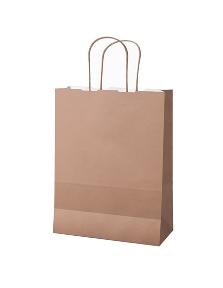 25 shoppers Twisted carta kraft 36x12x41cm rosa antico Mainetti Bags 088049