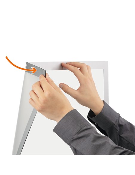 Cornice adesiva Duraframe® Poster A1 59,4x84,1cm argento 5055-23 DURABLE 5055-23 DURABLE CORNICI DA PARETE E SUPPORTI